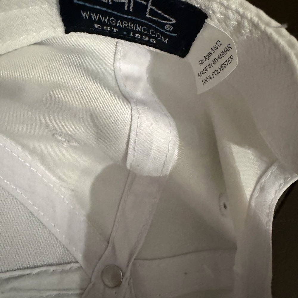 New GARB PGA Junior Jr League Kids Golf Hat White Unisex - Picture 2 of 4